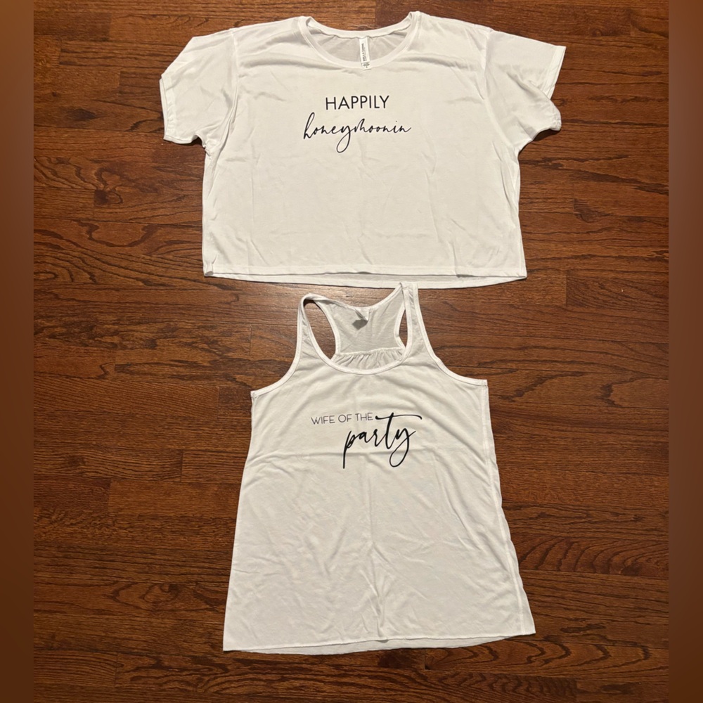 NWOT Recently engaged tshirts